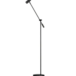 Lampe sur pied Cato, Noir