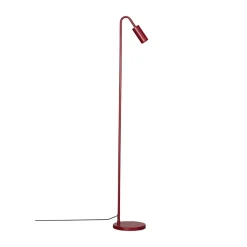 Lampe sur pied Curve 146 cm, Rouge foncé