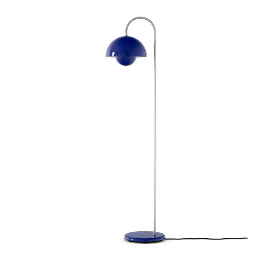 Lampe sur pied Flowerpot VP12, Cobalt blue