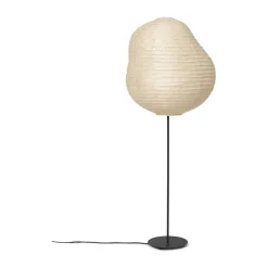 Lampe sur pied Kurbis high, Natural-black