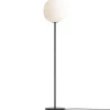 Lampe sur pied Lantern moyen, Frosted white opal glass