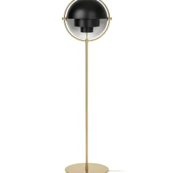 Lampe sur pied Multi-Lite, Laiton-noir