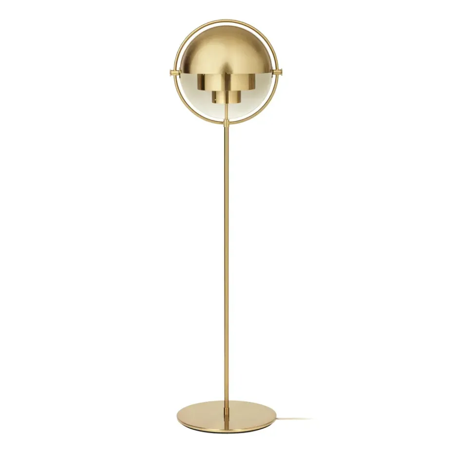 Lampe sur pied Multi-Lite, Laiton-laiton