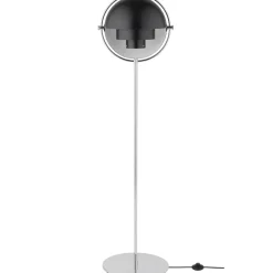 Lampe sur pied Multi-Lite, Chrome-noir
