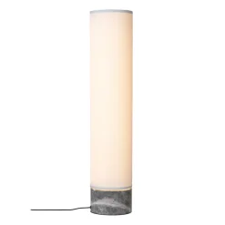 Lampe sur pied Unbound 80 cm, Blanc-marbre gris
