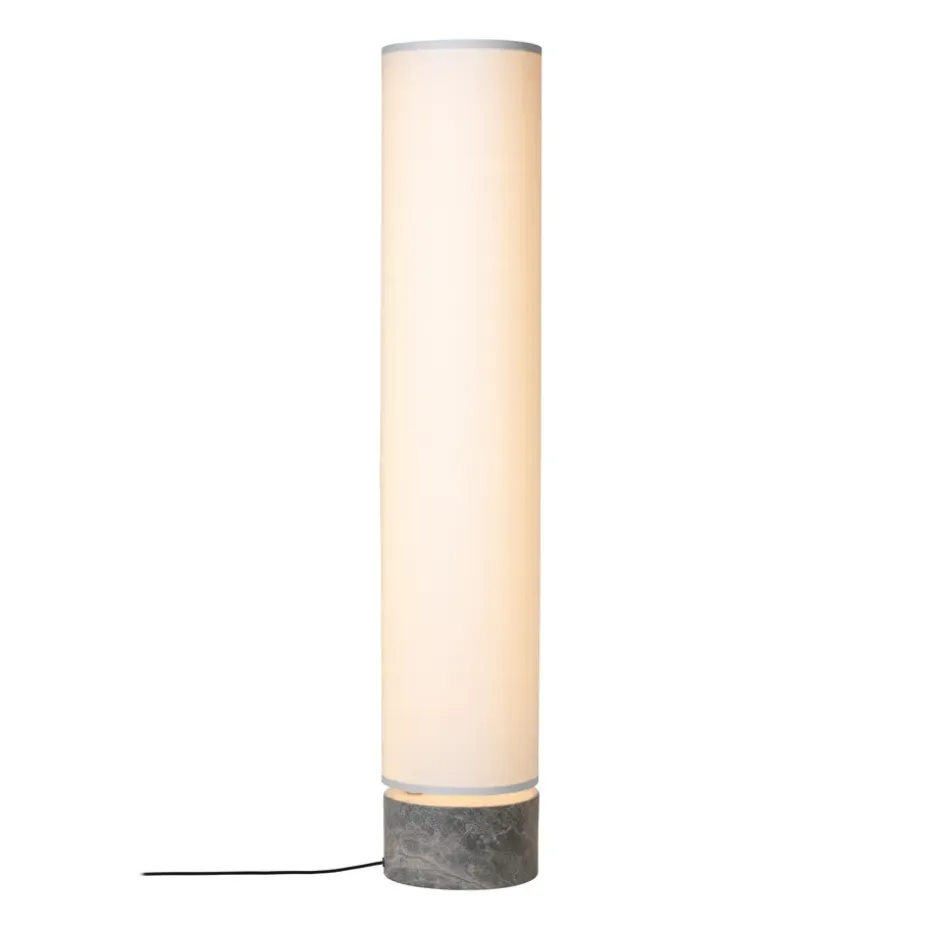 Lampe sur pied Unbound 120 cm, Blanc-marbre gris
