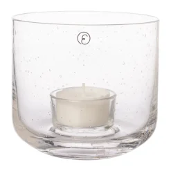 Lanterne à bougie Ernst en verre, Ø10x9 cm
