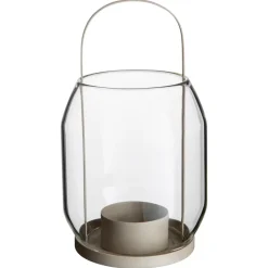 Lanterne pour bougie Ernst 22 cm, Beige