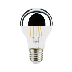 LED Top Mir source de lumière E27, transparent/argent, 2700K 680lme 7W