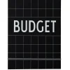 Livre pour budget Design Letters, Noir