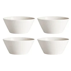 Lot de 4 bols Kalk 60cl, blanc