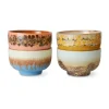 Lot de 4 bols 70's Ø13,5 cm, Seabreeze