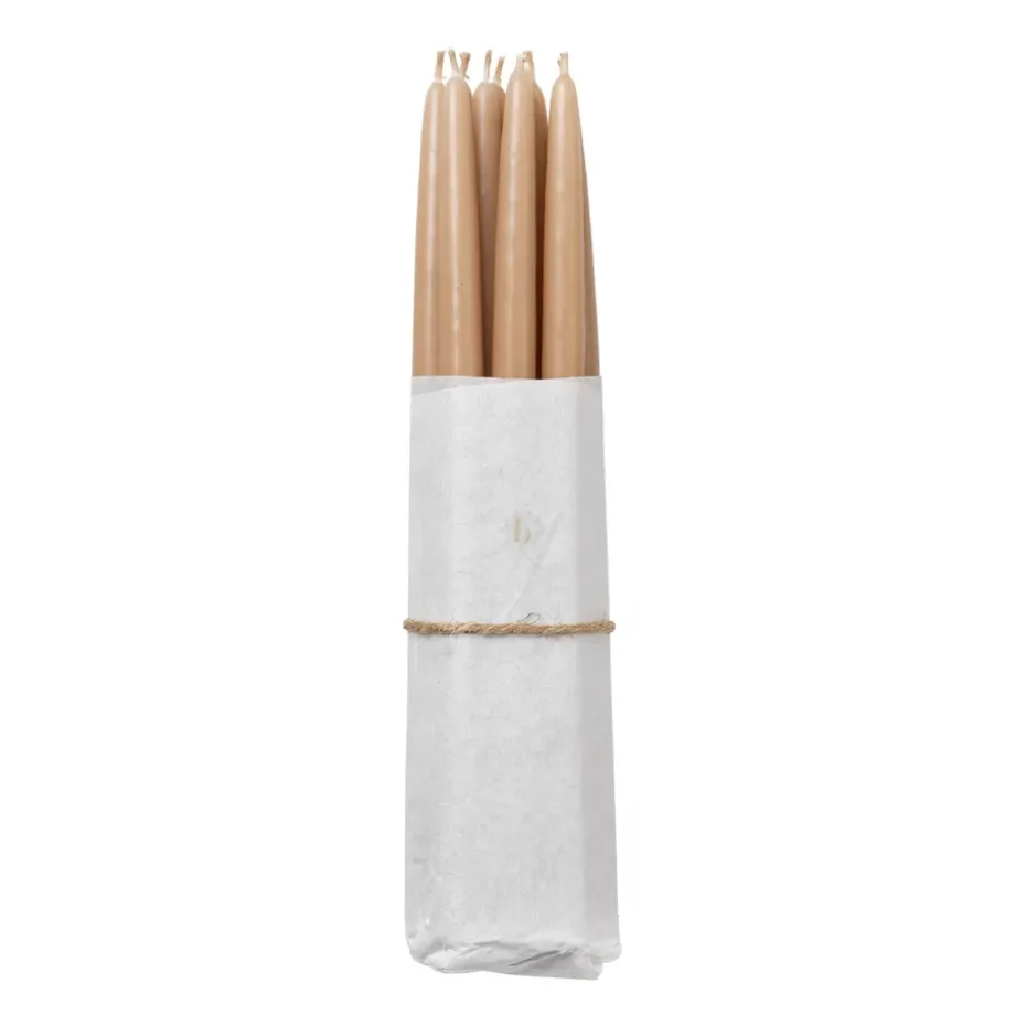 Lot de 10 bougies anciennes trempées Broste Copenhagen, Noix de Grenoble