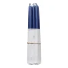 Lot de 10 bougies anciennes trempées Broste Copenhagen, Baja bleu