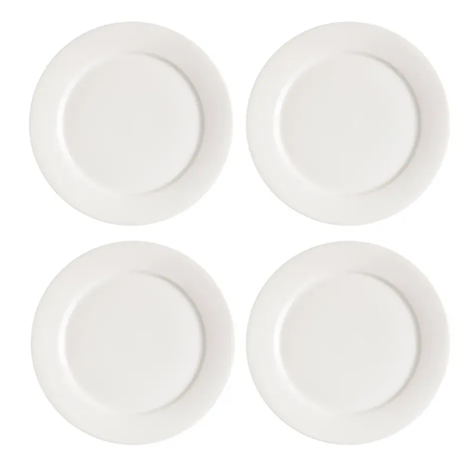 Lot de 4 petites assiettes Kalk 21cm, blanc