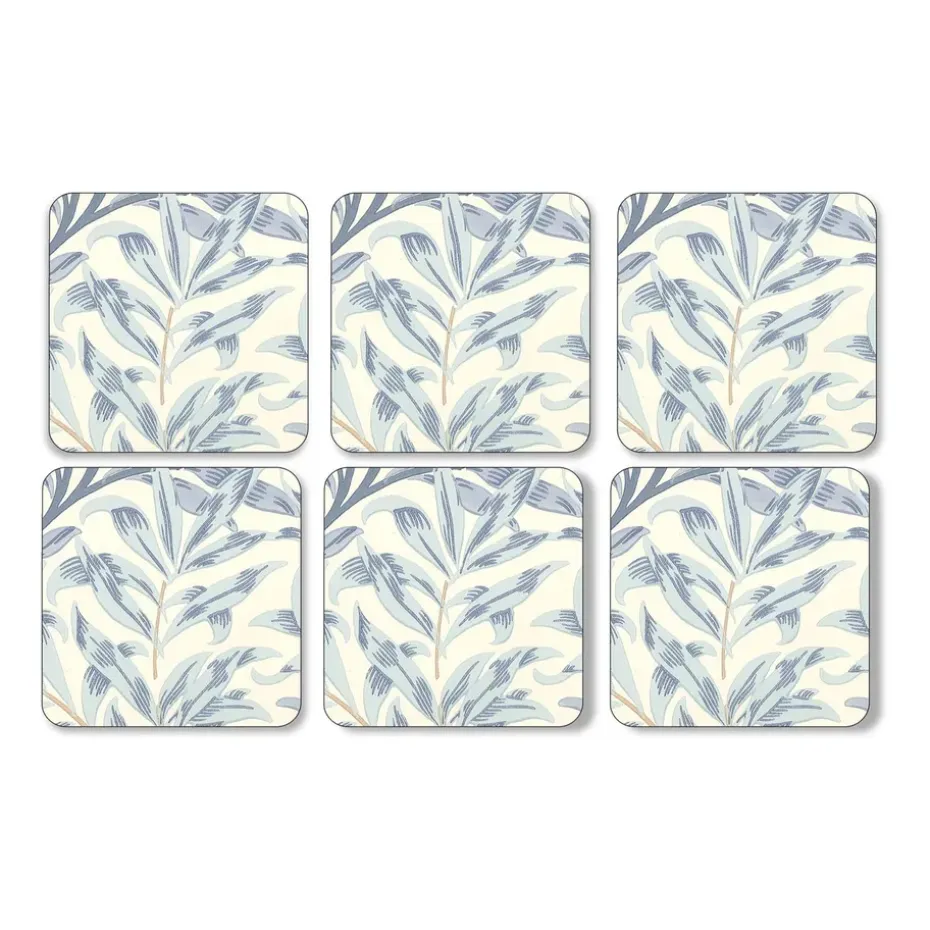 Lot de 6 sous-verres Willow Bough, Bleu