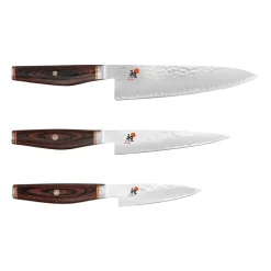Lot de couteaux Miyabi Artisan 6000MCT 3 Pièces, Bois