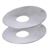 Manchette pour bougie Ernst Ø8,3 cm Lot de 2, Métal brossé