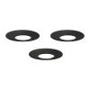 Manchon de bougie Nagel STOFF, 3 pièces, Noir