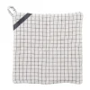 Manique Ernst à damier 25x25 cm, Noir naturel à damier