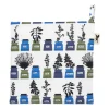 Manique Persons kryddskåp petit motif, Bleu