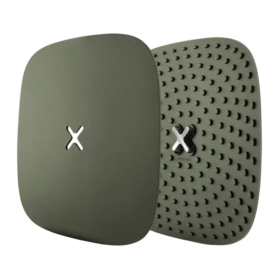 Maniques Green Tool avec crochet 18 x 18 cm, lot de 2, Vert