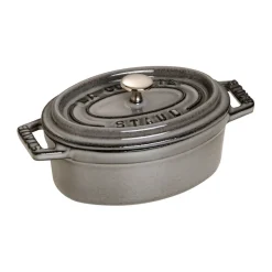 Mini cocotte ovale La Cocotte Staub 0,25 L, Gris graphite