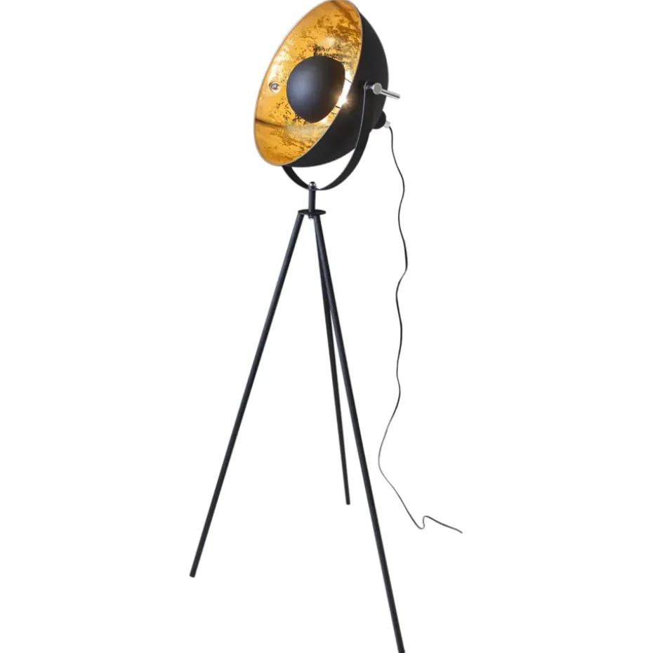 Mini lampadaire Captain, noir