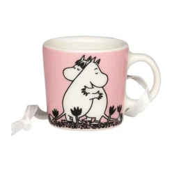 Mini mug Moomin Kärlek cadeau boîte, Rose