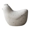 Mini poules 8 cm, Point blanc