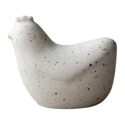 Mini poules 8 cm, Point blanc