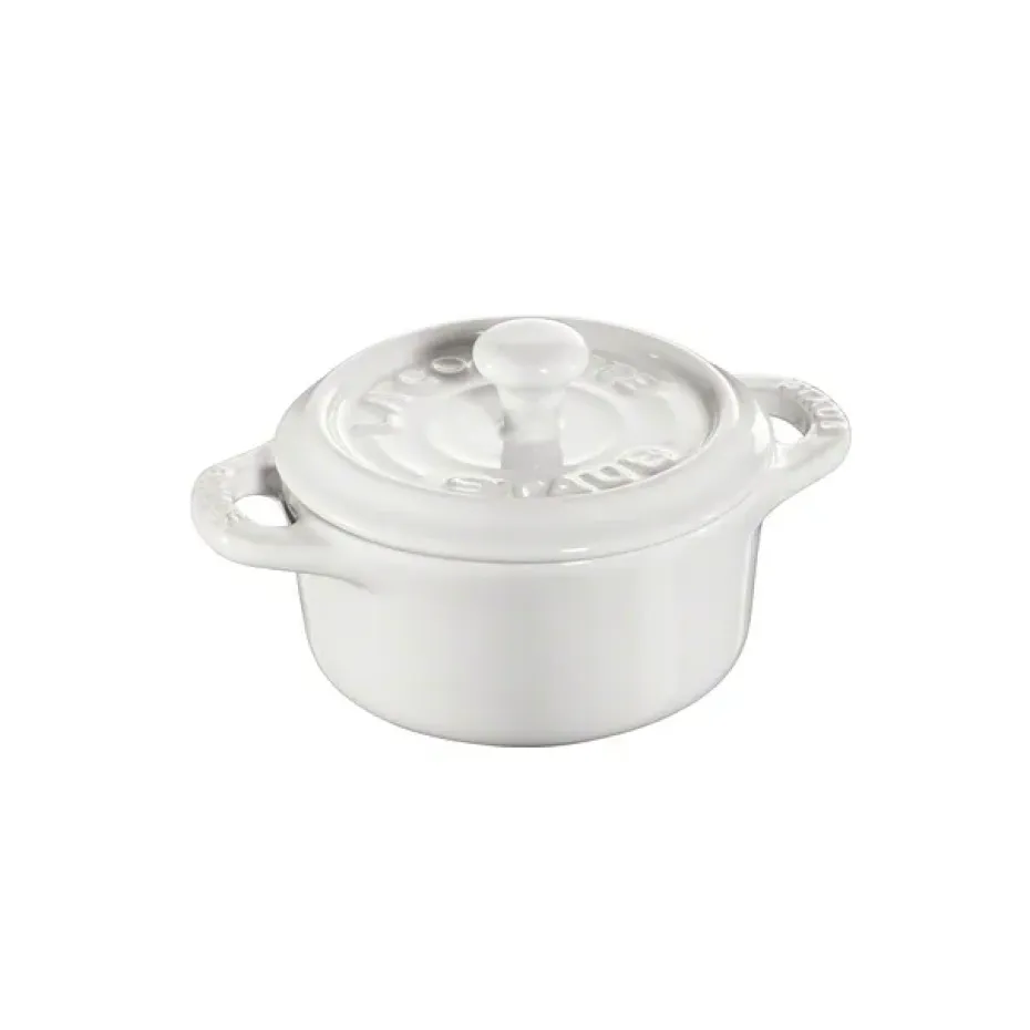 Mini-cocotte ronde Staub 0,2 l, blanc