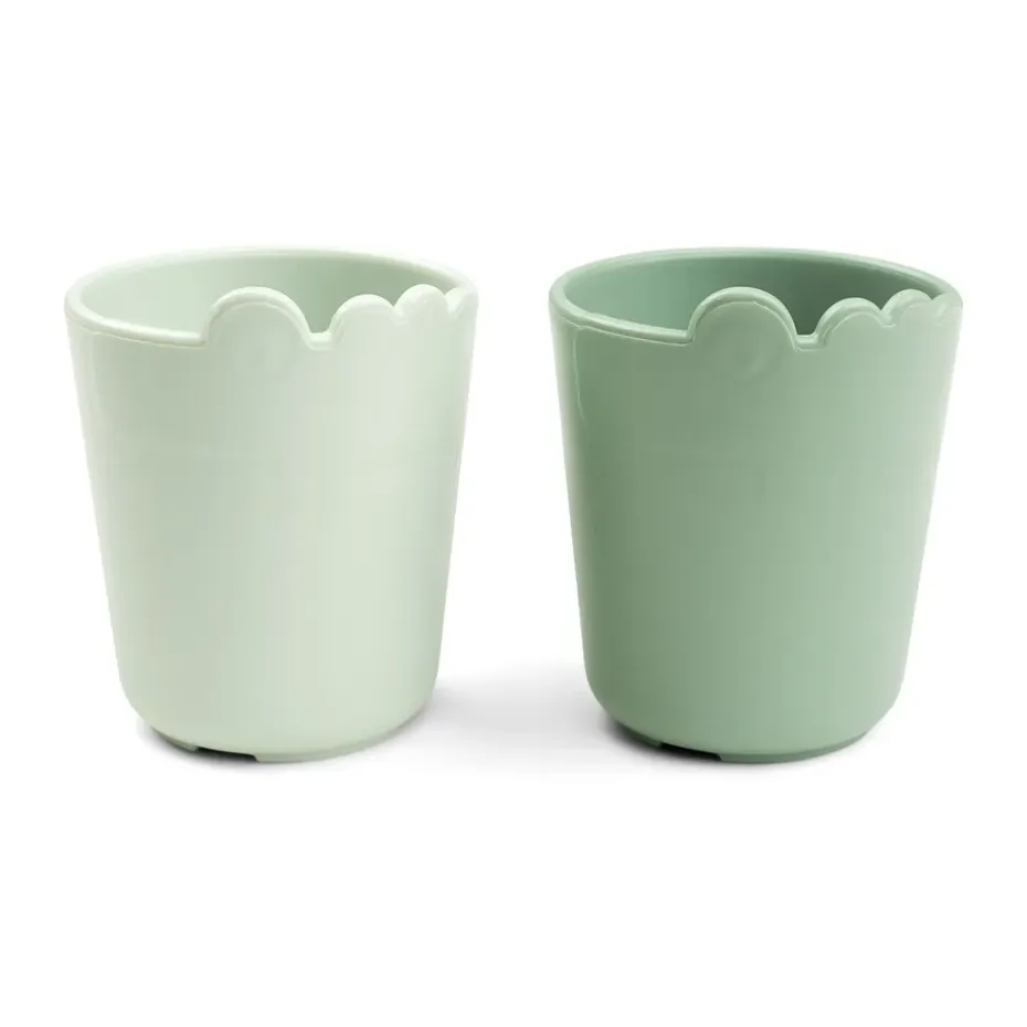 Mini-mug pour enfants Croco 10 cl, lot de 2, Vert