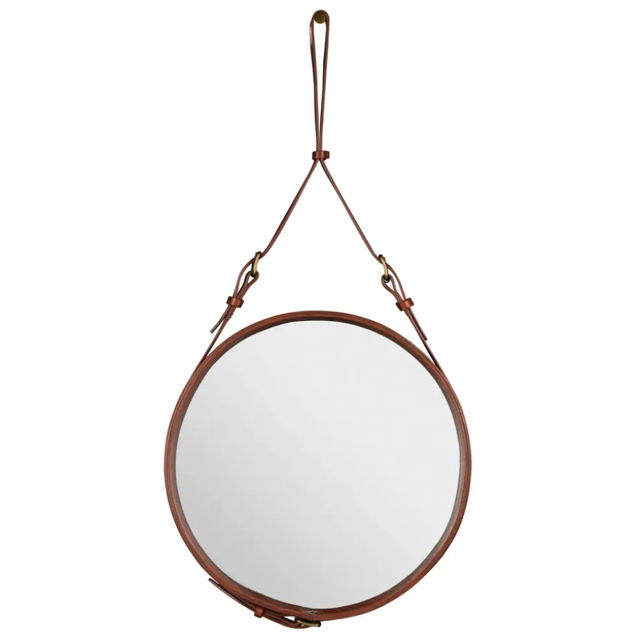 Miroir Adnet Circulaire M, Marron