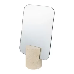 Miroir de table Travertin, Lin
