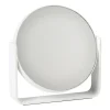Miroir de table Ume à grossissement 5x 19x19,5 cm, White