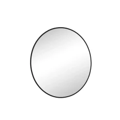 Miroir Haga Basic Rond, noir