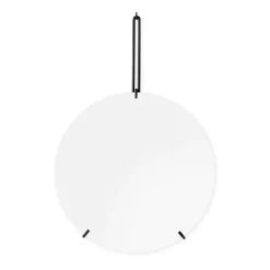 Miroir mural Moebe Ø 30 cm, Noir