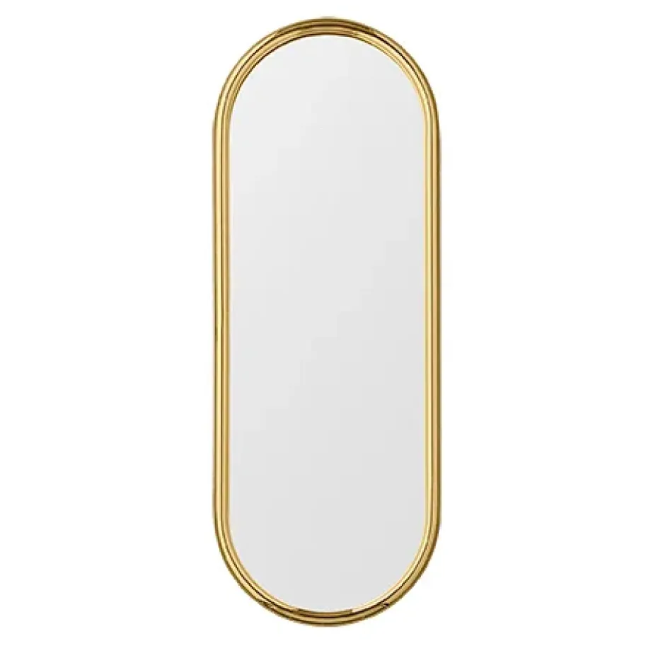 Miroir oval Angui 78 cm, Doré