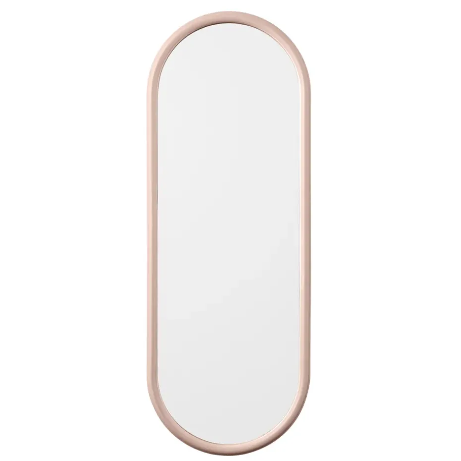 Miroir oval Angui 78 cm, rose