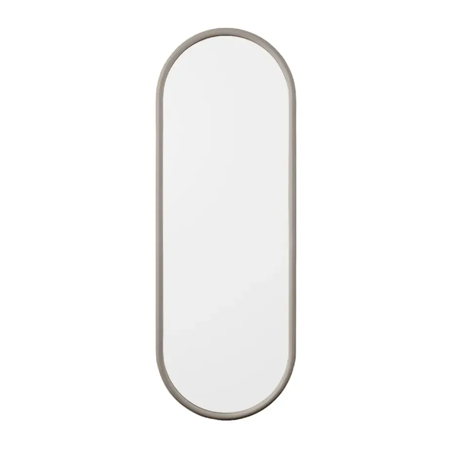 Miroir oval Angui 78 cm, Taupe