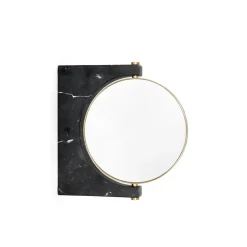 Miroir Pepe Marble, marbre noir, suspendu au mur