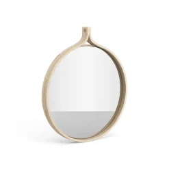Miroir rond Comma Ø40 cm, Frêne lacqué