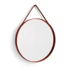 Miroir Strap Mirror Ø70 cm, Red