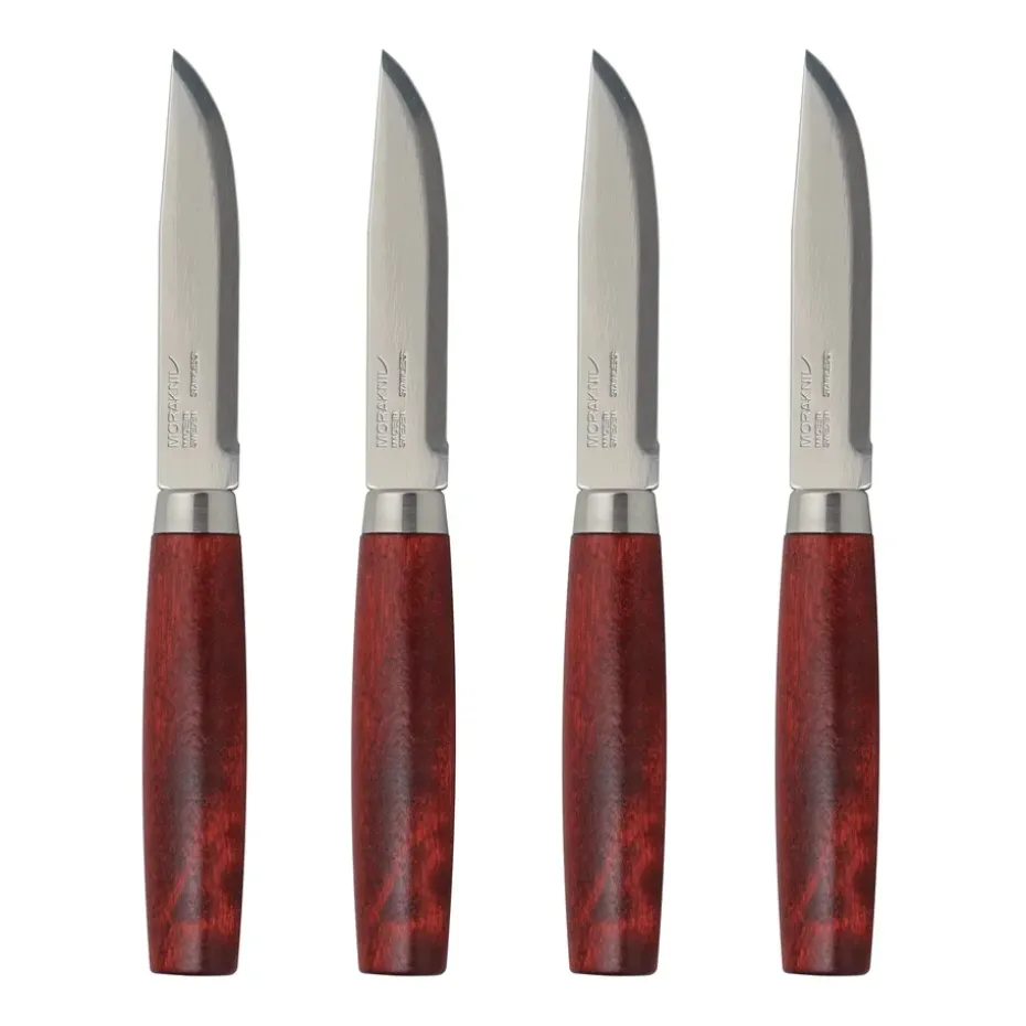 Morakniv Classic Steak Knife Lot de 4, Rouge