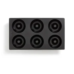 Moule à donuts en silicone Lékué lot de 6, Noir