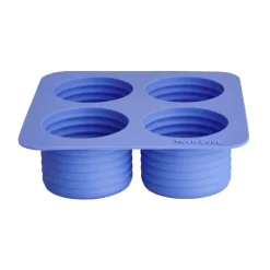 Moule à glaçons Viva 4 compartiments 13 cl, Bleu océan