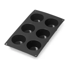 Moule à muffins en silicone Lékué lot de 6, Noir