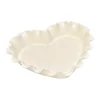 Moule à tarte cœur Emile Henry 1,5 L, Crème