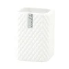 Mug à brosse à dents Marion 10,5 cm, White-silver